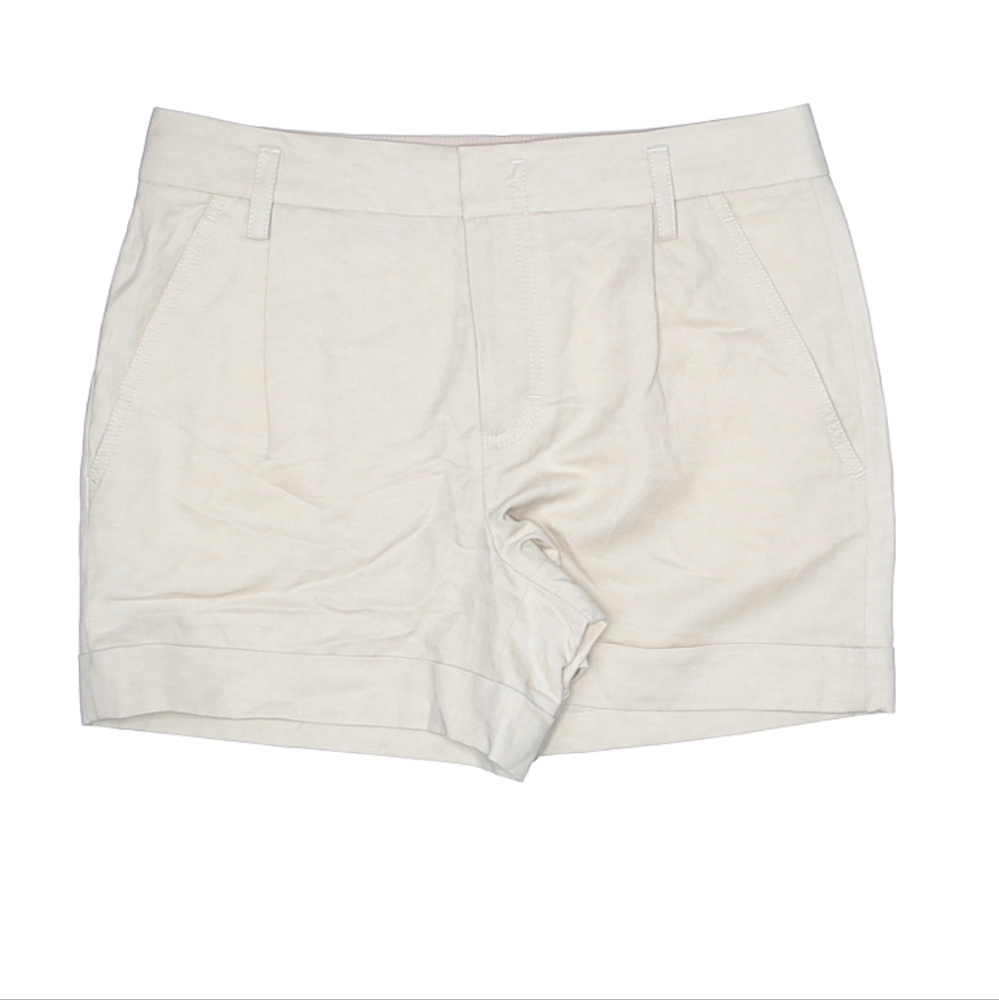 Vince beige linen blend shorts
